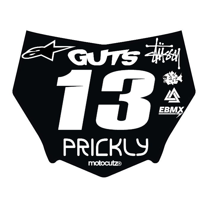 CUSTOM MOTOCUTZ FRONT PLATE DECAL