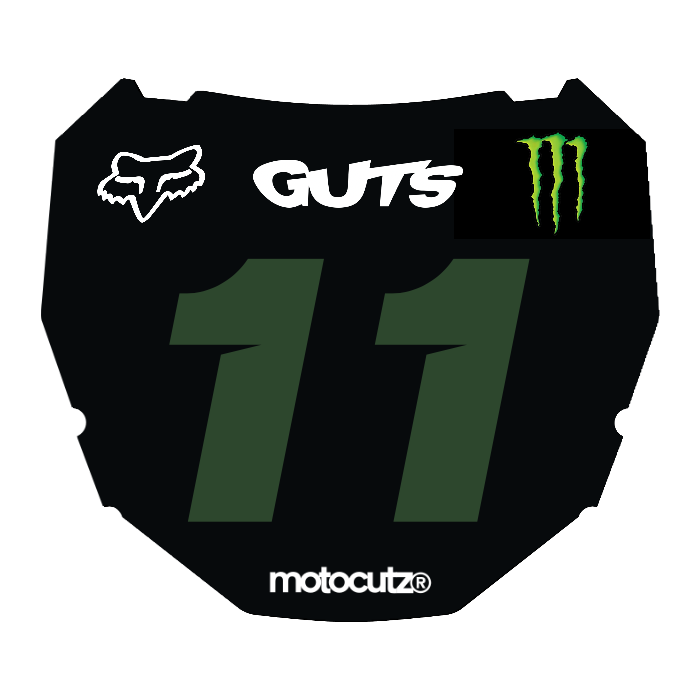 CUSTOM ODI NUMBER PLATE DECAL