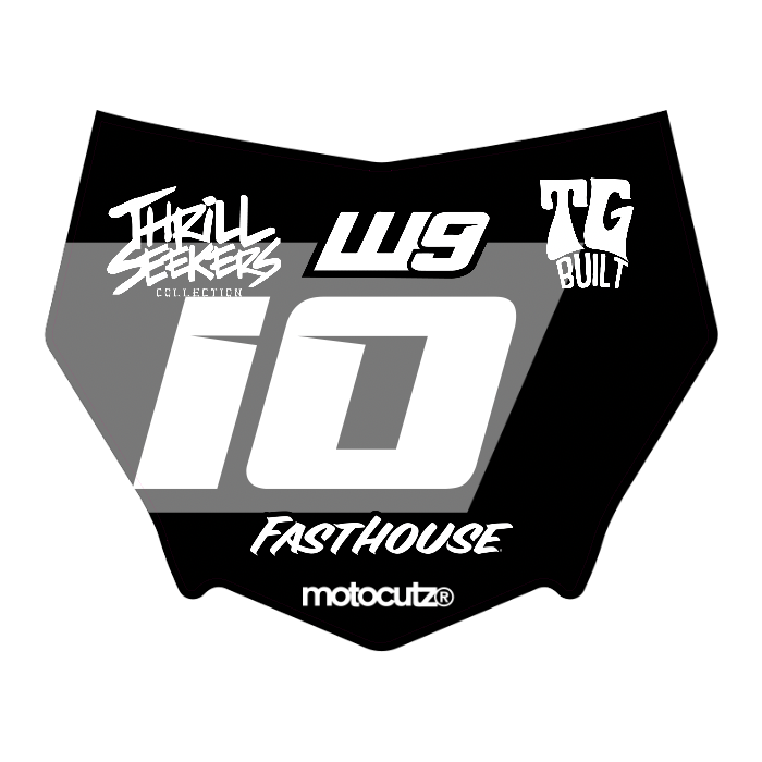 CUSTOM MOTOCUTZ FRONT PLATE DECAL