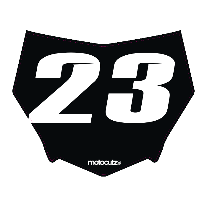 CUSTOM MOTOCUTZ FRONT PLATE DECAL