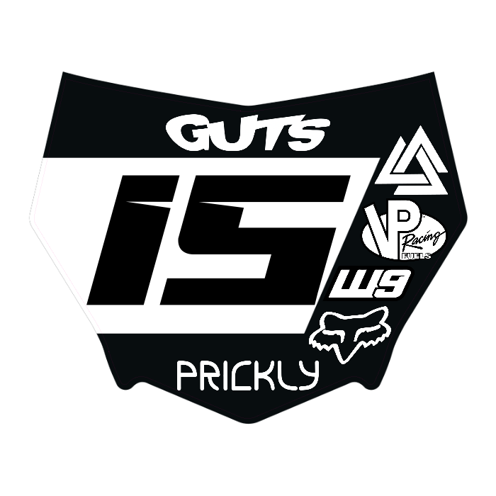 CUSTOM MOTOCUTZ FRONT PLATE DECAL