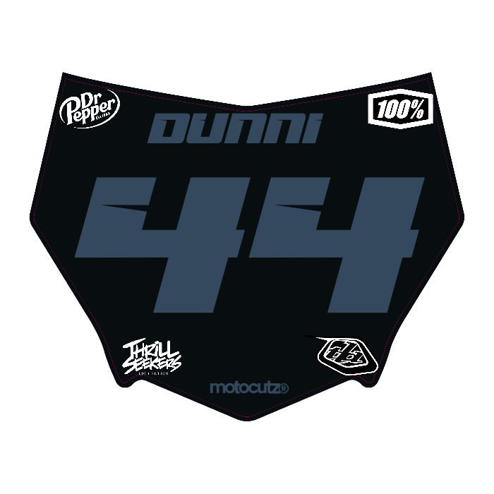 CUSTOM MOTOCUTZ FRONT PLATE DECAL
