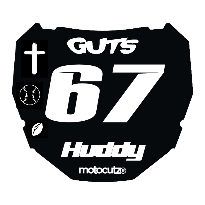 CUSTOM ODI NUMBER PLATE DECAL