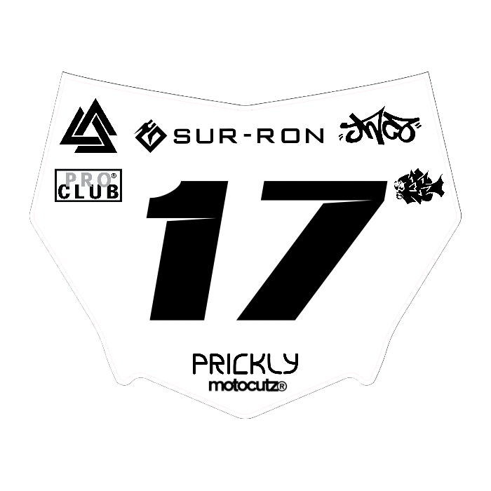 CUSTOM MOTOCUTZ FRONT PLATE DECAL