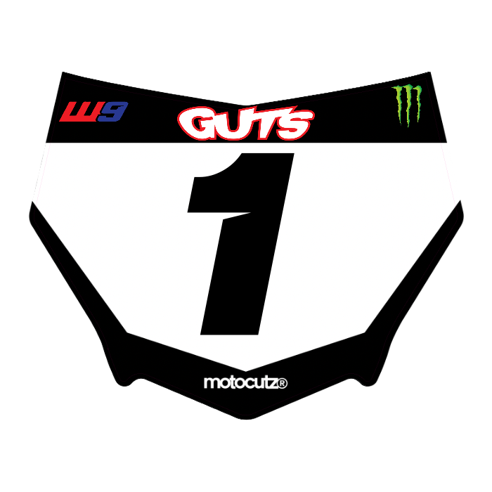 CUSTOM MOTOCUTZ FRONT PLATE DECAL