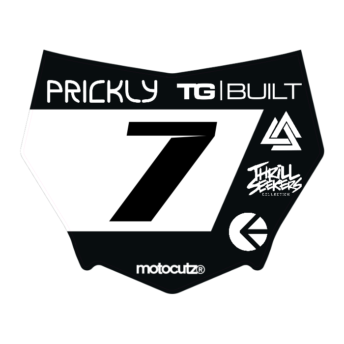 CUSTOM MOTOCUTZ FRONT PLATE DECAL