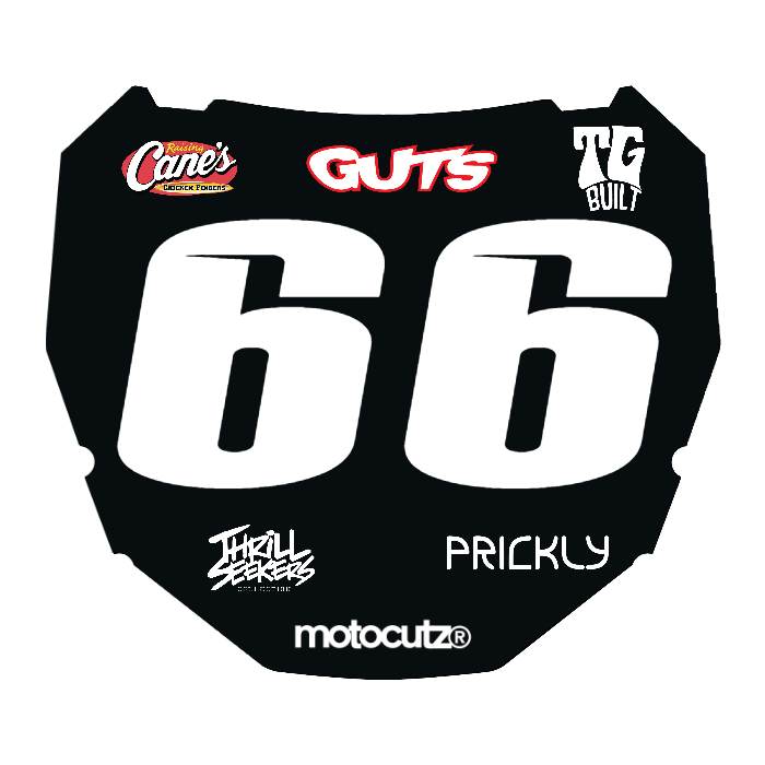 CUSTOM ODI NUMBER PLATE DECAL