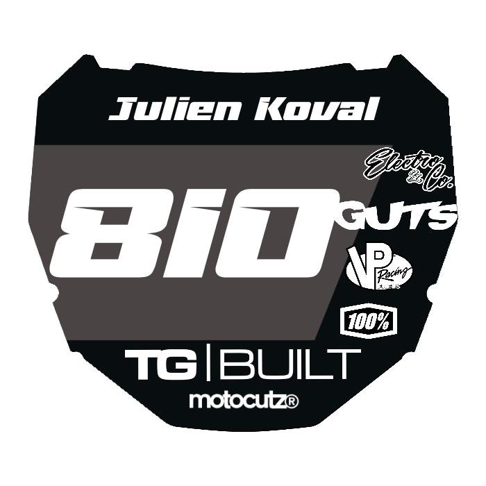 CUSTOM ODI NUMBER PLATE DECAL