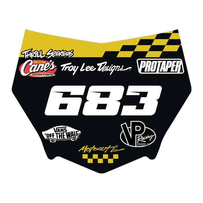 CUSTOM MOTOCUTZ FRONT PLATE DECAL
