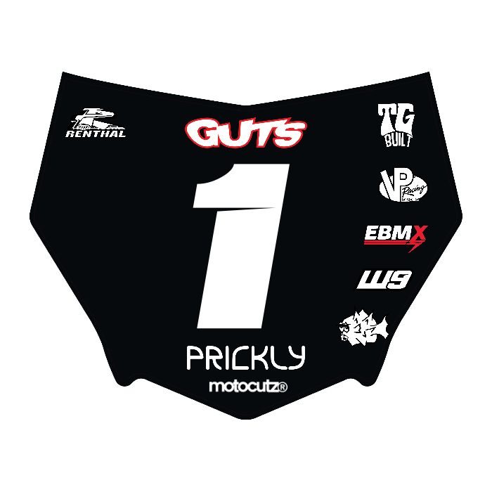 CUSTOM MOTOCUTZ FRONT PLATE DECAL