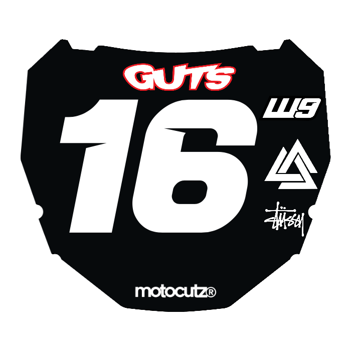 CUSTOM ODI NUMBER PLATE DECAL