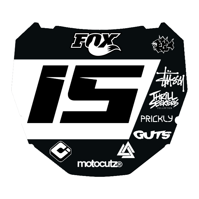 CUSTOM ODI NUMBER PLATE DECAL