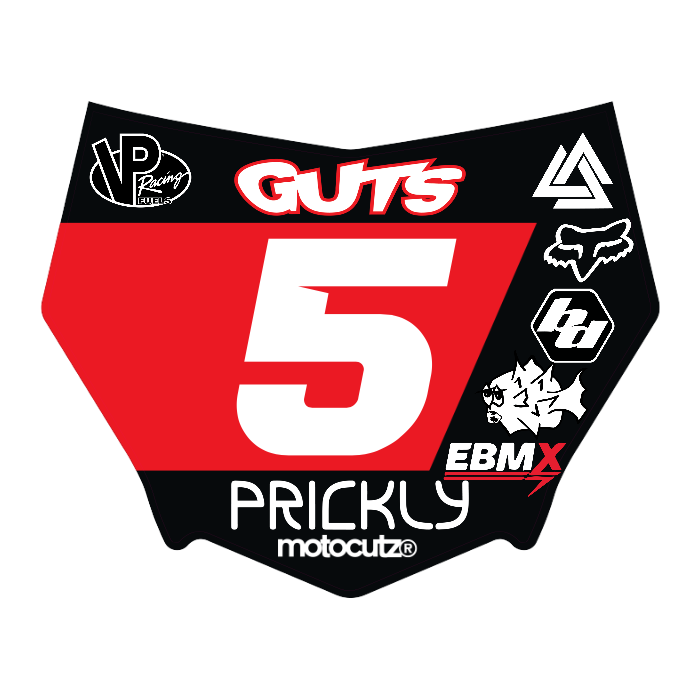 CUSTOM MOTOCUTZ FRONT PLATE DECAL