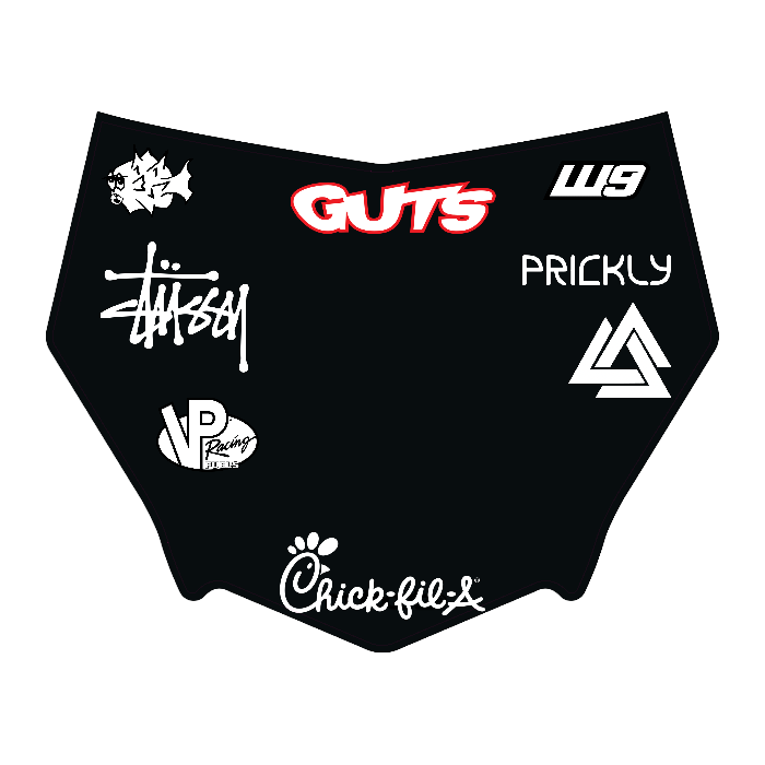 CUSTOM MOTOCUTZ FRONT PLATE DECAL