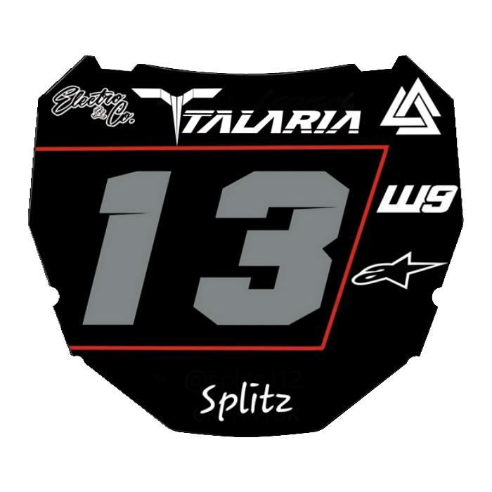 CUSTOM ODI NUMBER PLATE DECAL