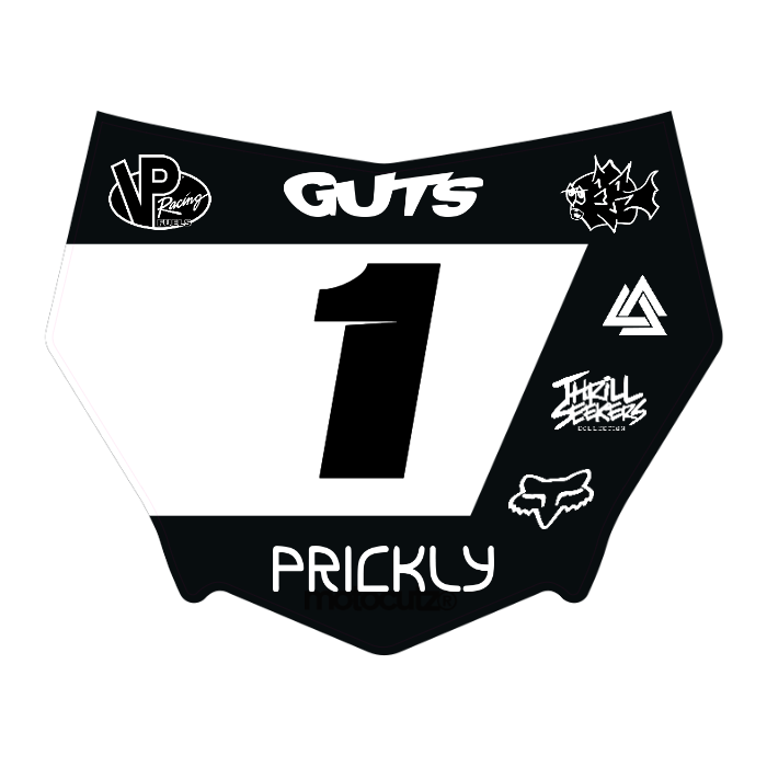 CUSTOM MOTOCUTZ FRONT PLATE DECAL