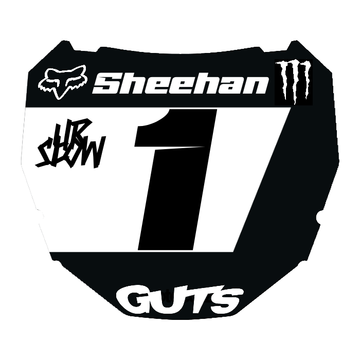 CUSTOM ODI NUMBER PLATE DECAL