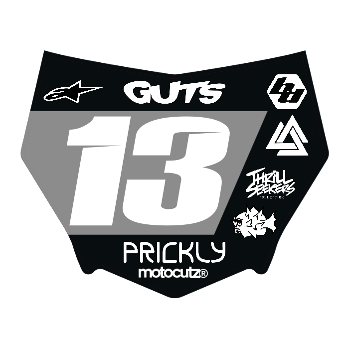 CUSTOM MOTOCUTZ FRONT PLATE DECAL