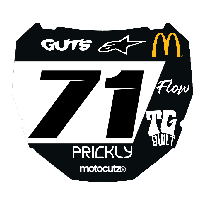 CUSTOM ODI NUMBER PLATE DECAL