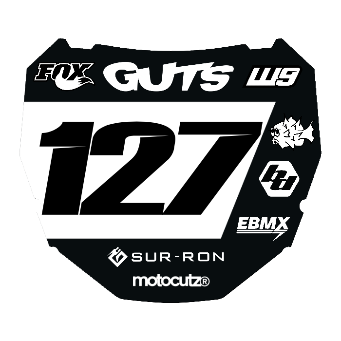 CUSTOM ODI NUMBER PLATE DECAL