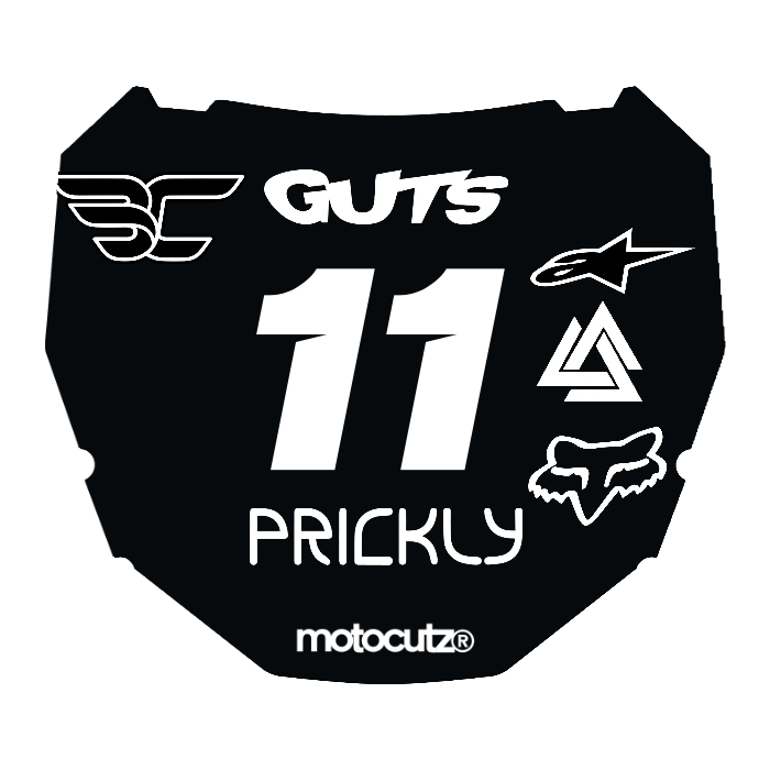 CUSTOM ODI NUMBER PLATE DECAL