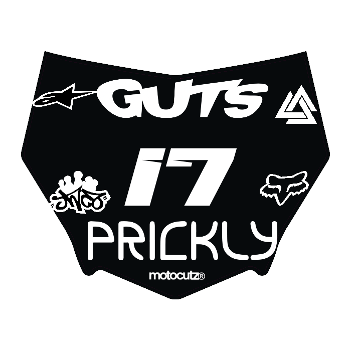 CUSTOM MOTOCUTZ FRONT PLATE DECAL