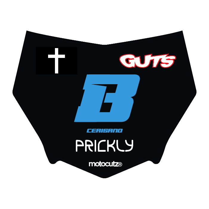 CUSTOM MOTOCUTZ FRONT PLATE DECAL