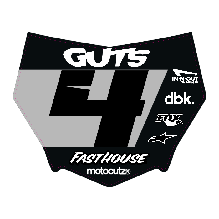 CUSTOM MOTOCUTZ FRONT PLATE DECAL