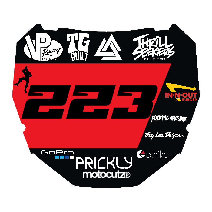 CUSTOM ODI NUMBER PLATE DECAL