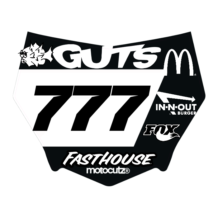 CUSTOM MOTOCUTZ FRONT PLATE DECAL