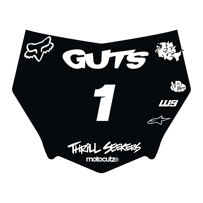 CUSTOM MOTOCUTZ FRONT PLATE DECAL