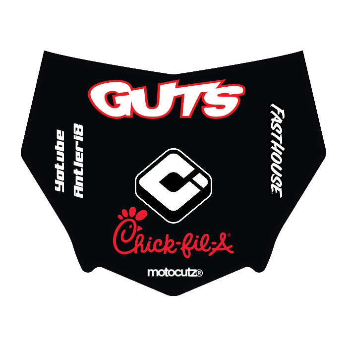 CUSTOM MOTOCUTZ FRONT PLATE DECAL