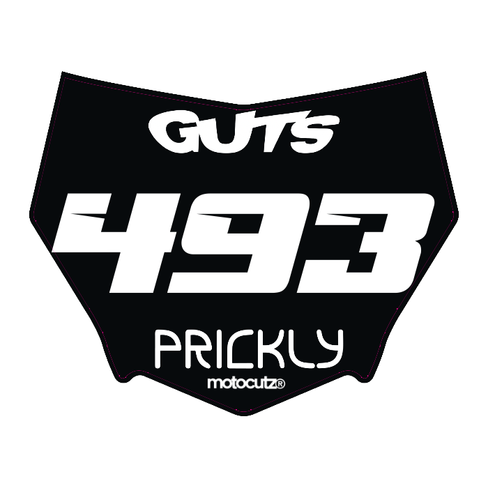 CUSTOM MOTOCUTZ FRONT PLATE DECAL