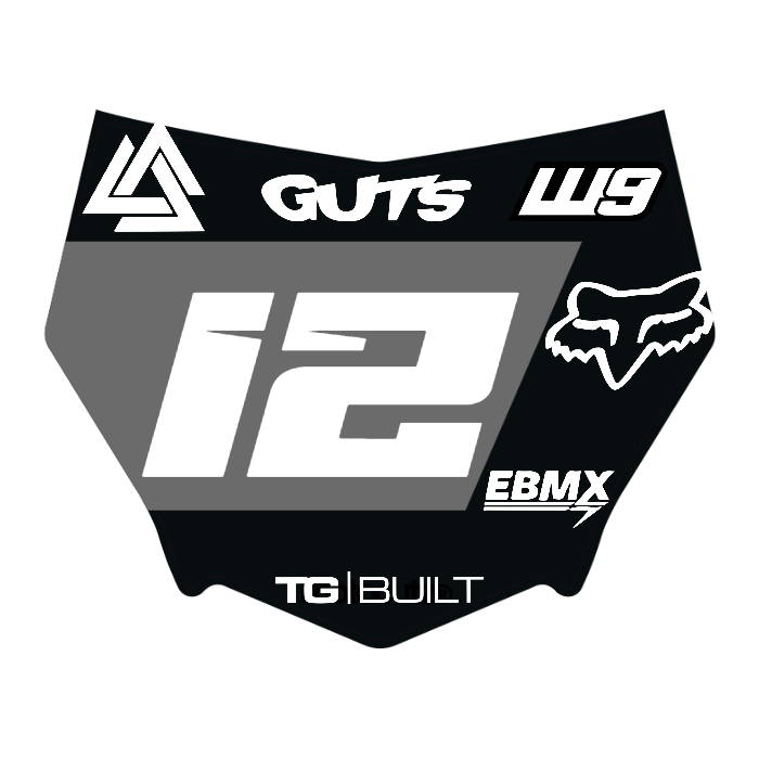 CUSTOM MOTOCUTZ FRONT PLATE DECAL