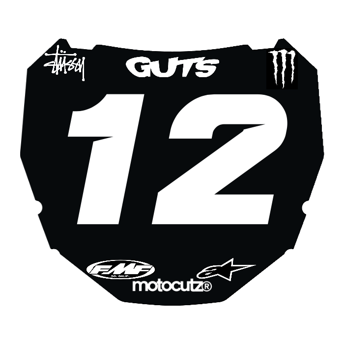 CUSTOM ODI NUMBER PLATE DECAL