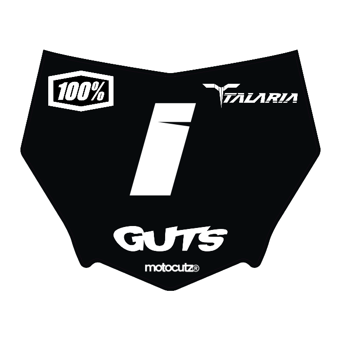 CUSTOM MOTOCUTZ FRONT PLATE DECAL