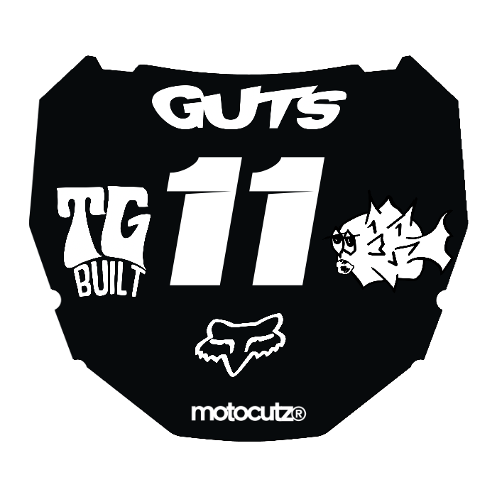 CUSTOM ODI NUMBER PLATE DECAL