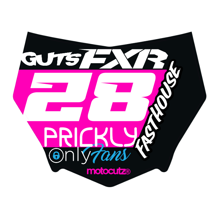 CUSTOM MOTOCUTZ FRONT PLATE DECAL