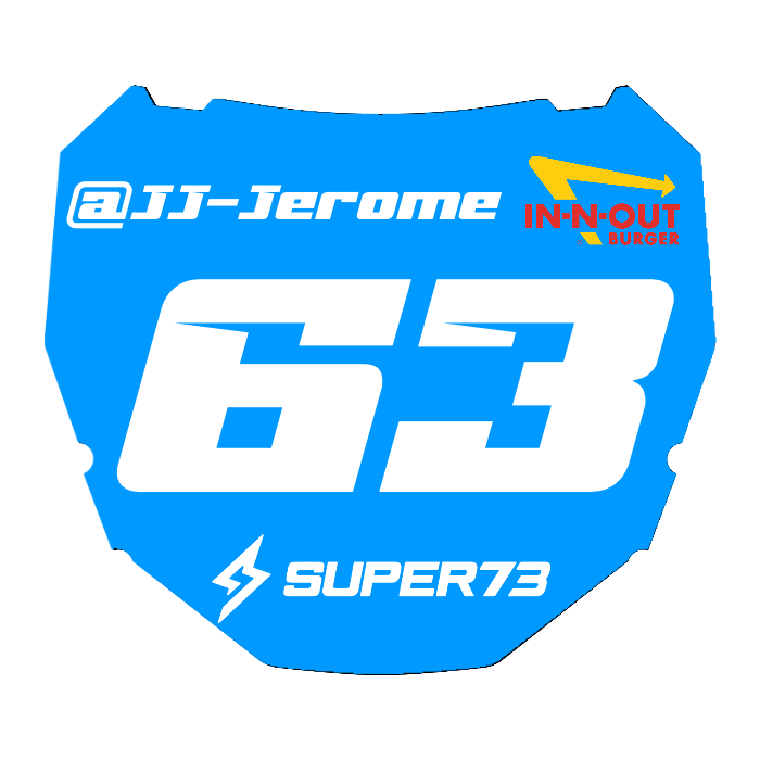 CUSTOM ODI NUMBER PLATE DECAL