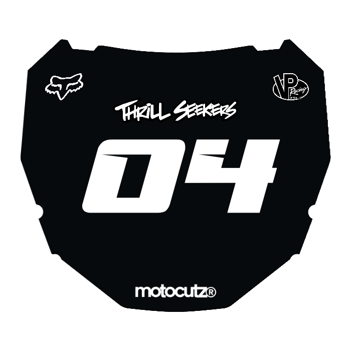 CUSTOM ODI NUMBER PLATE DECAL