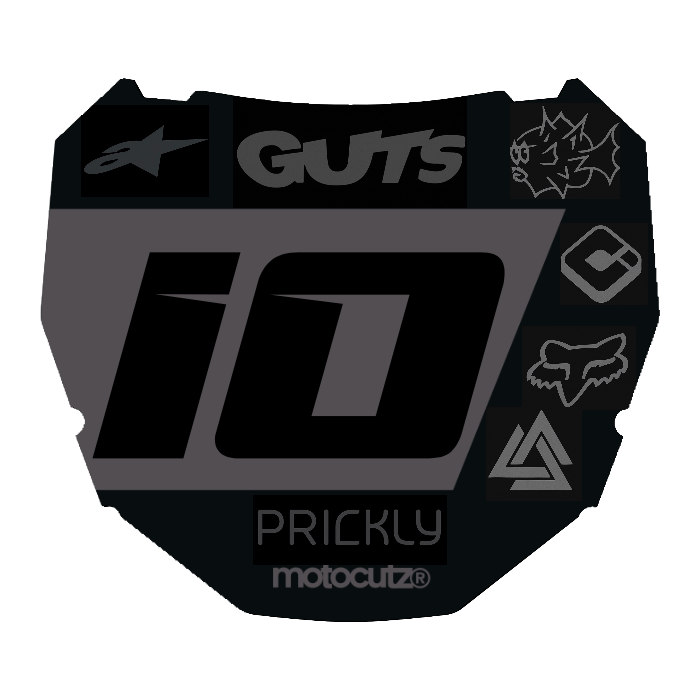 CUSTOM ODI NUMBER PLATE DECAL