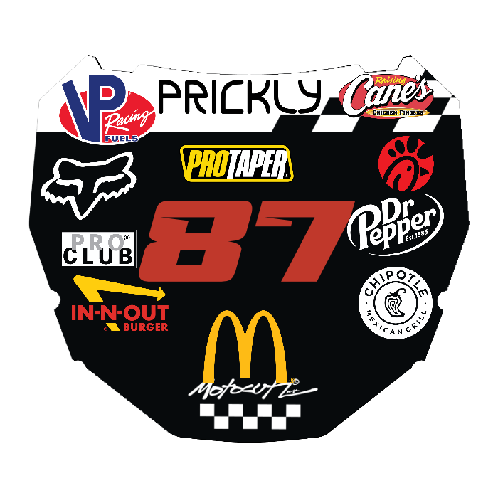 CUSTOM ODI NUMBER PLATE DECAL