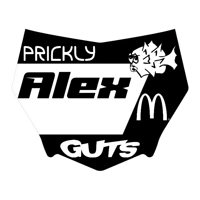 CUSTOM MOTOCUTZ FRONT PLATE DECAL