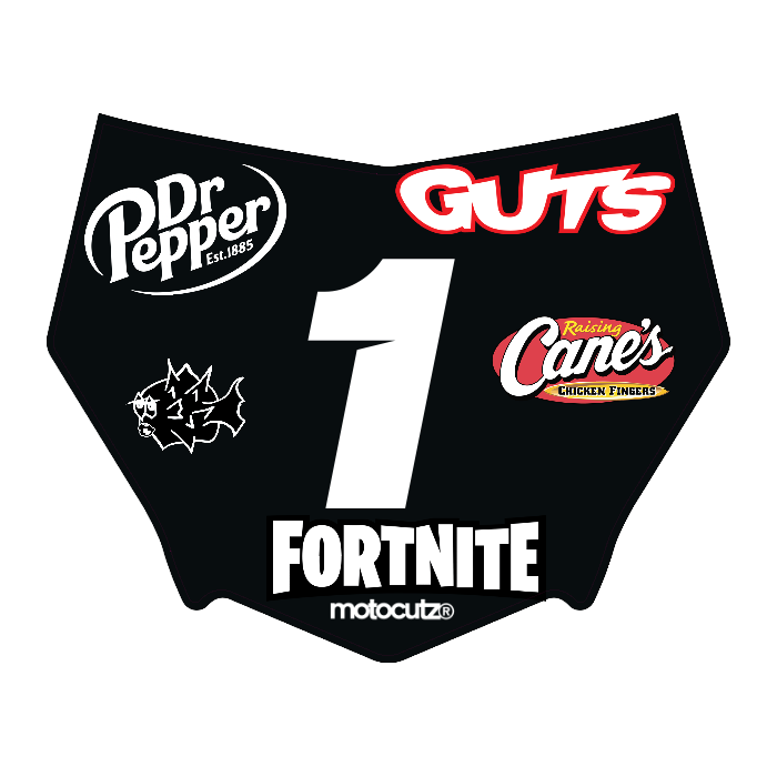 CUSTOM MOTOCUTZ FRONT PLATE DECAL