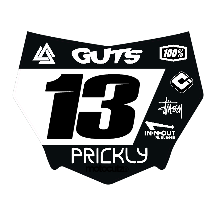 CUSTOM MOTOCUTZ FRONT PLATE DECAL