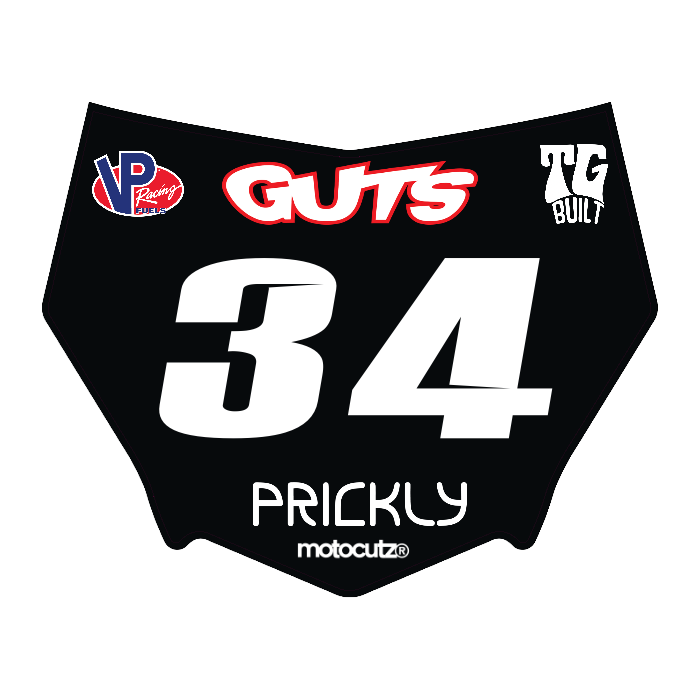 CUSTOM MOTOCUTZ FRONT PLATE DECAL
