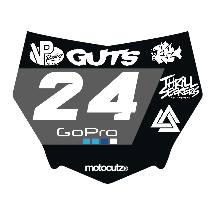CUSTOM MOTOCUTZ FRONT PLATE DECAL