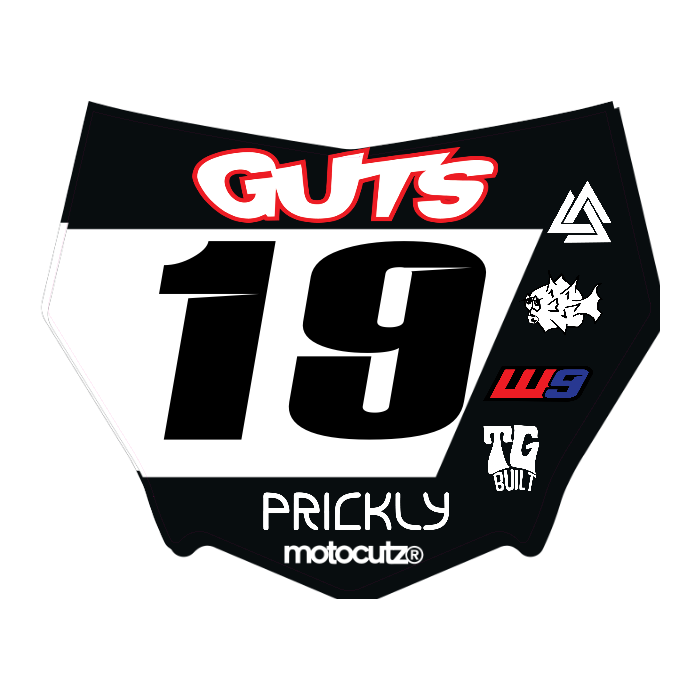 CUSTOM MOTOCUTZ FRONT PLATE DECAL