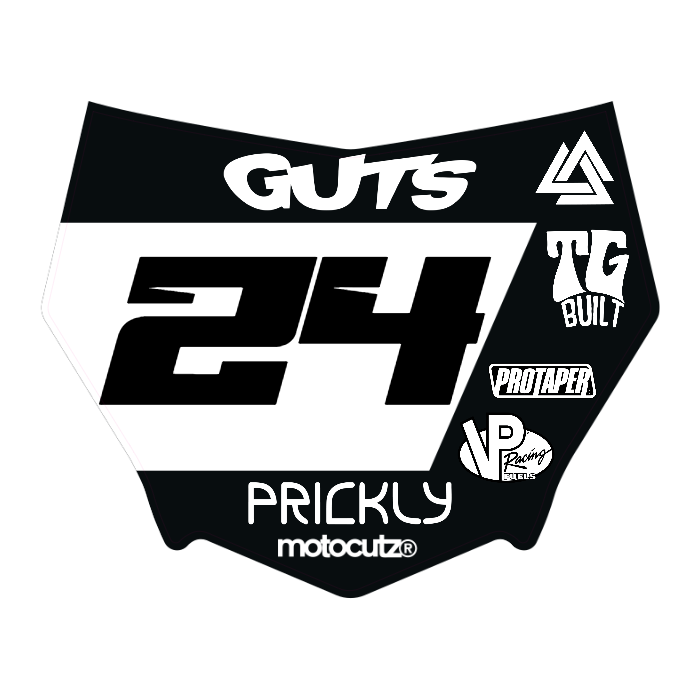 CUSTOM MOTOCUTZ FRONT PLATE DECAL