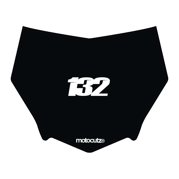 CUSTOM MOTOCUTZ FRONT PLATE DECAL